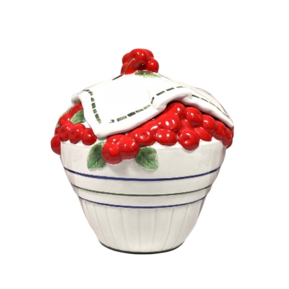 DEPT 56 Life Is Just A Bowl Of Cherries Cookie Jar - Picture 1 of 10